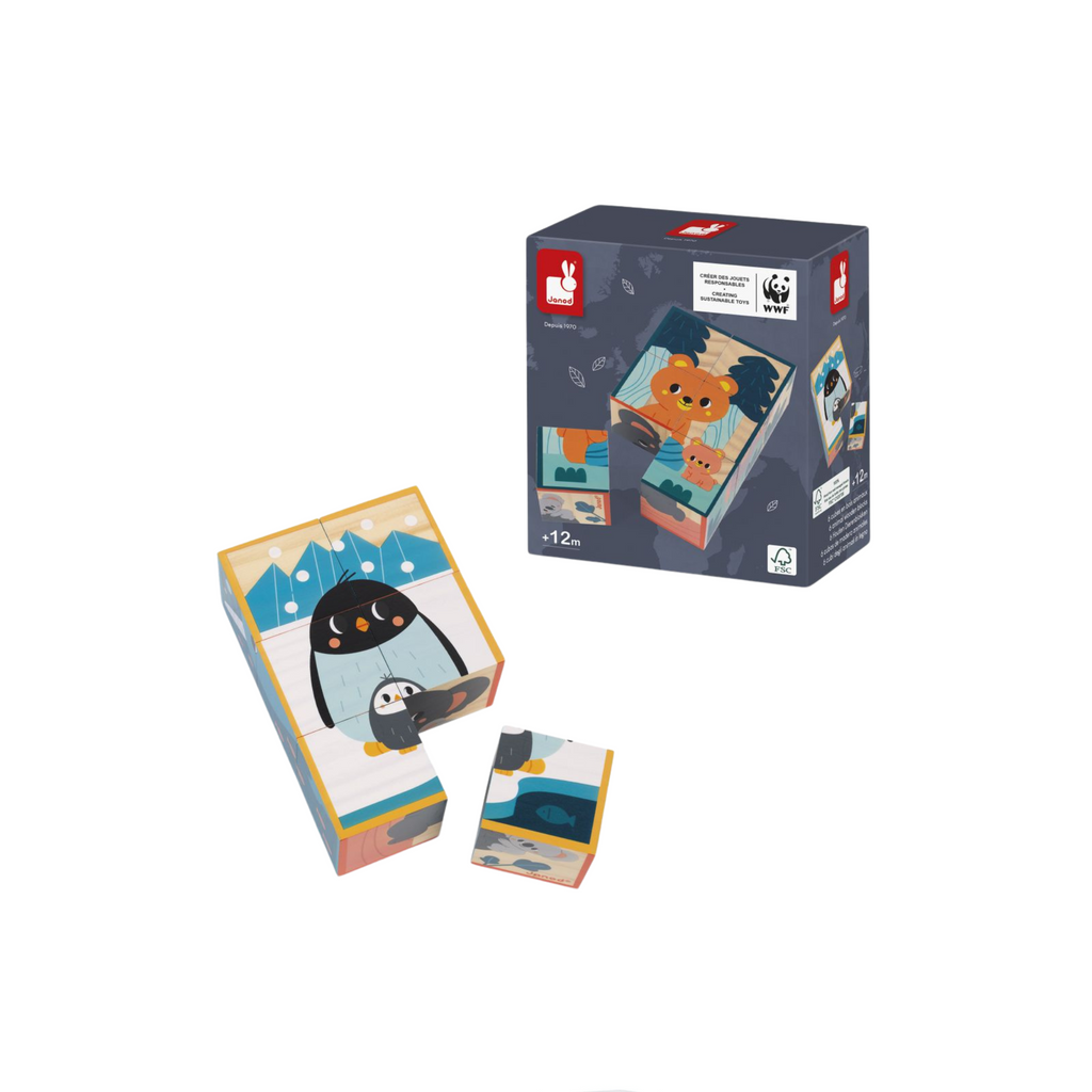 6 Cubos de Madera – Animales