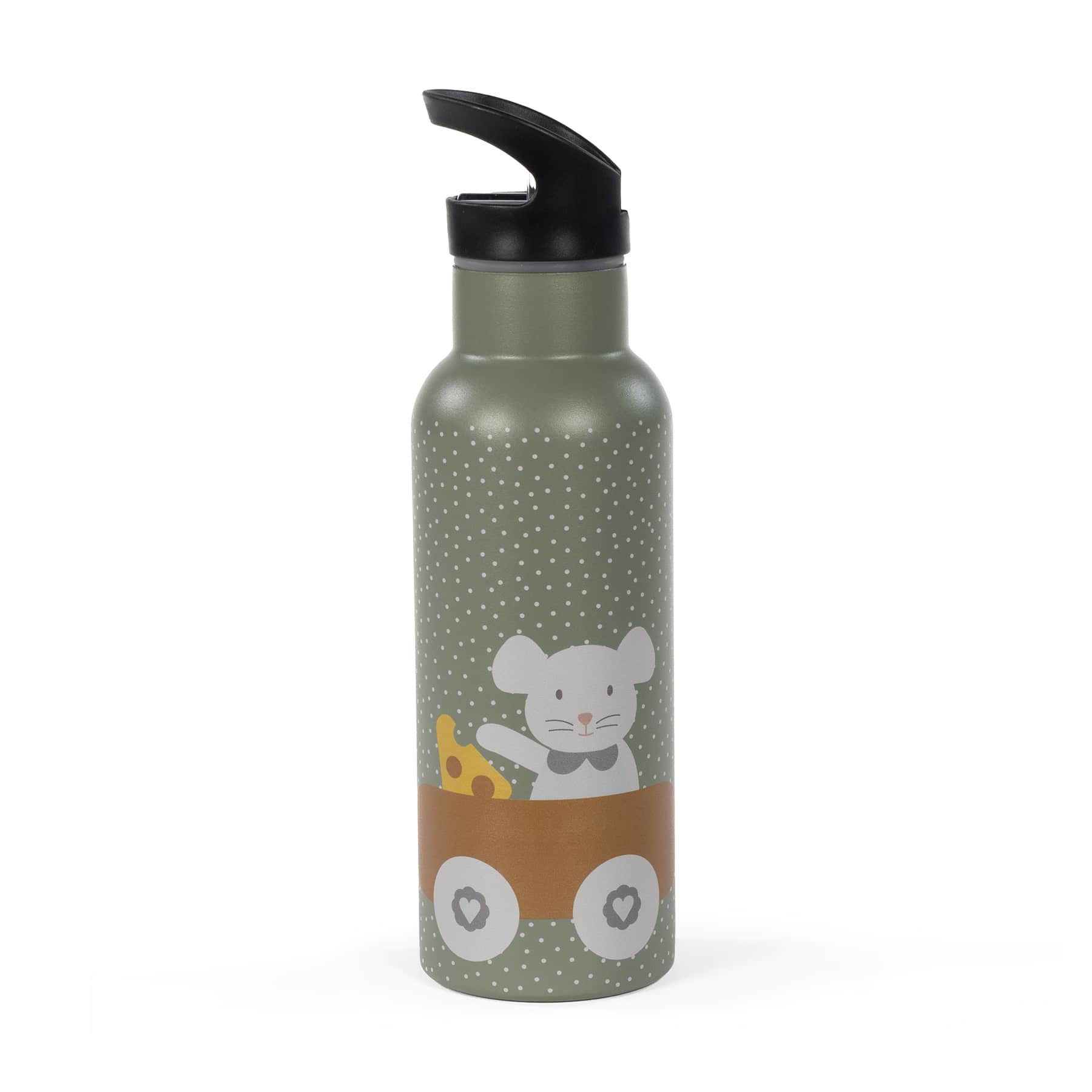 Botella térmica Topito Poppy Musgo