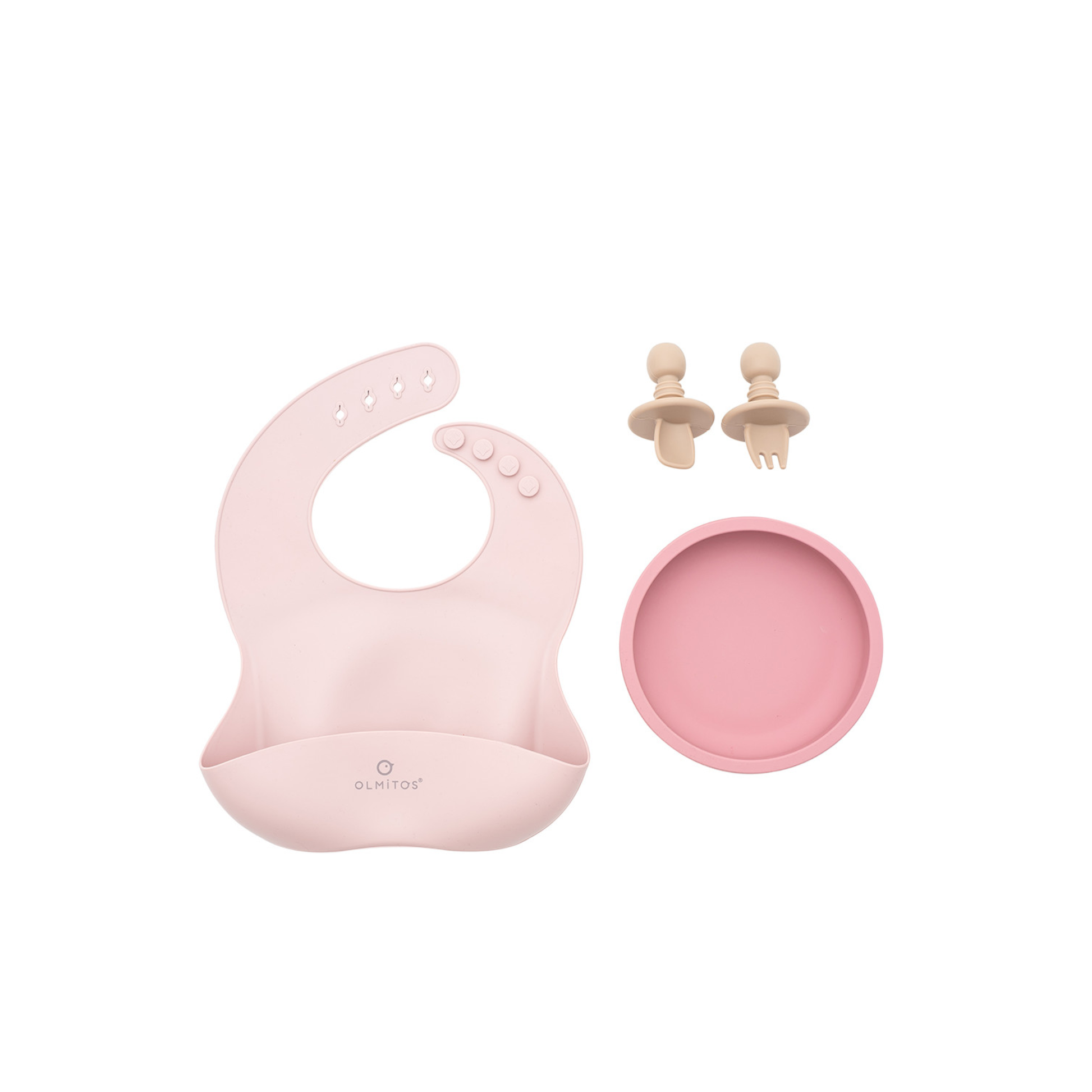 Vajilla de silicona para bebé 4 piezas – Olmitos