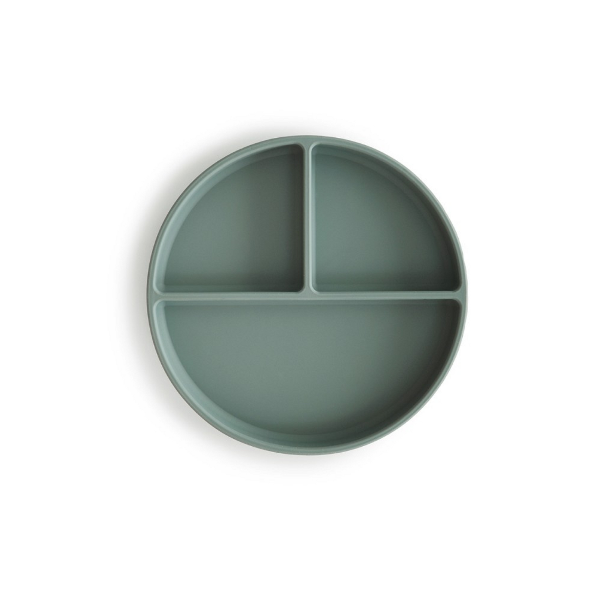 Plato Ventosa con Compartimentos Solid Cambridge Blue – Mushie