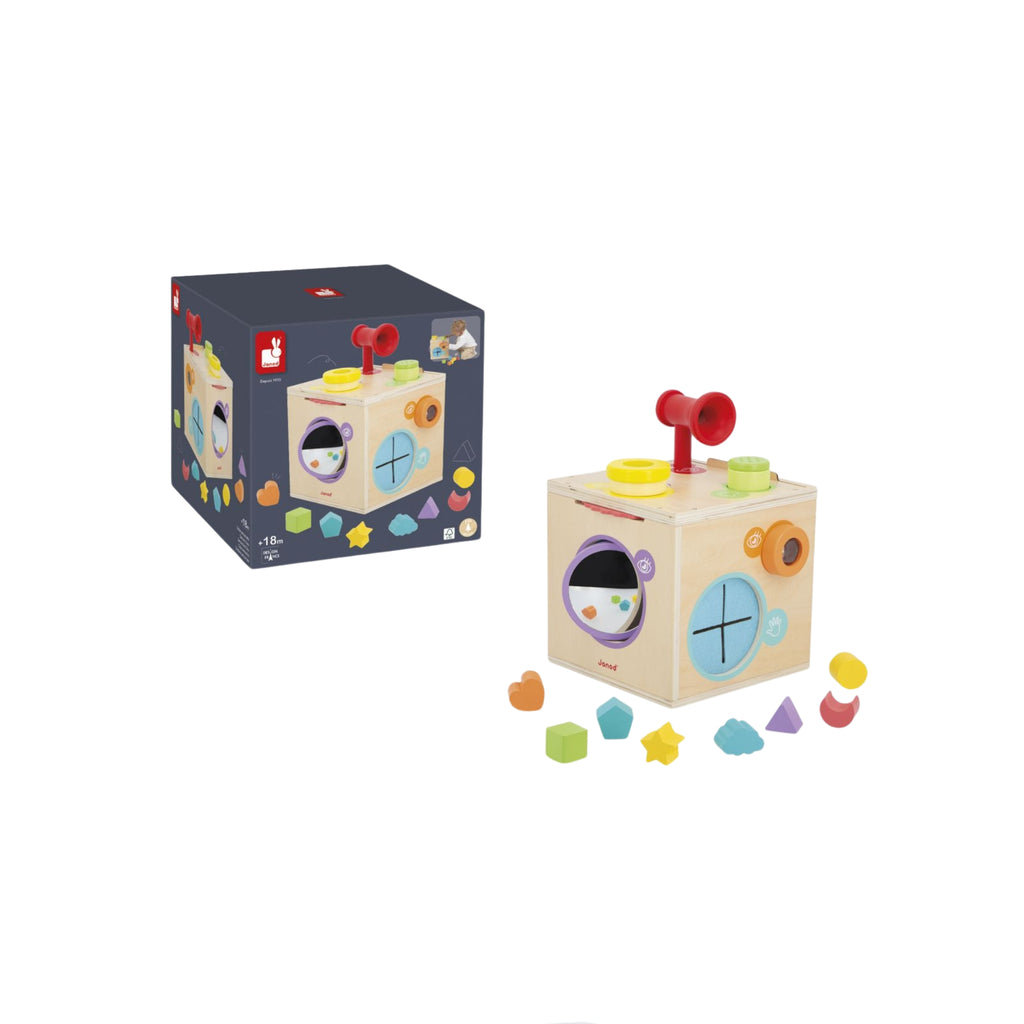 Caja Sensorial de Madera – Juego Sensorial 5 Sentidos |