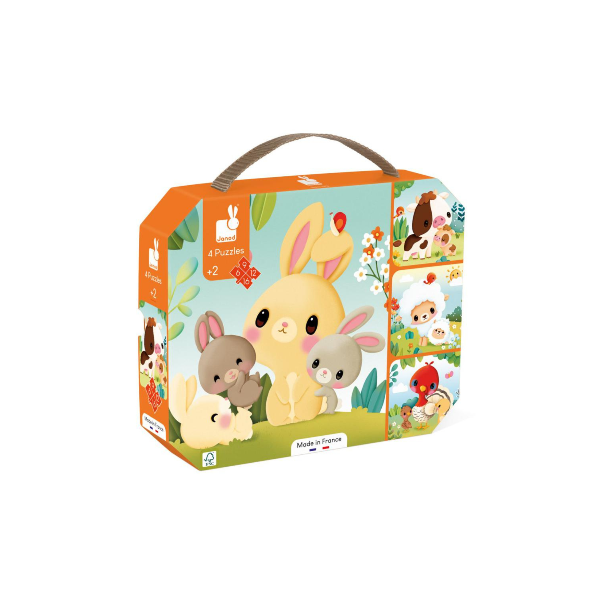 Granja – Puzles Evolutivos de los Animales | 4 puzzles