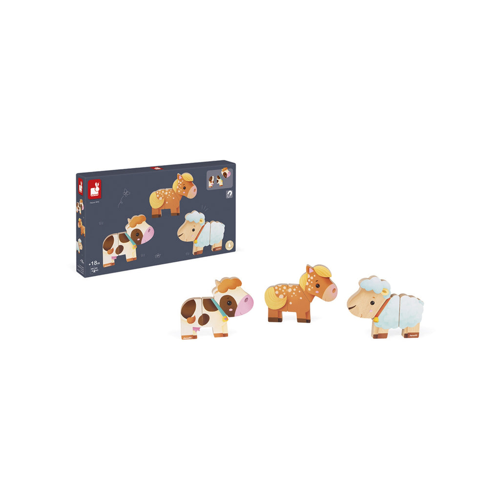 3 Animales Divertidos Magnéticos – Granja