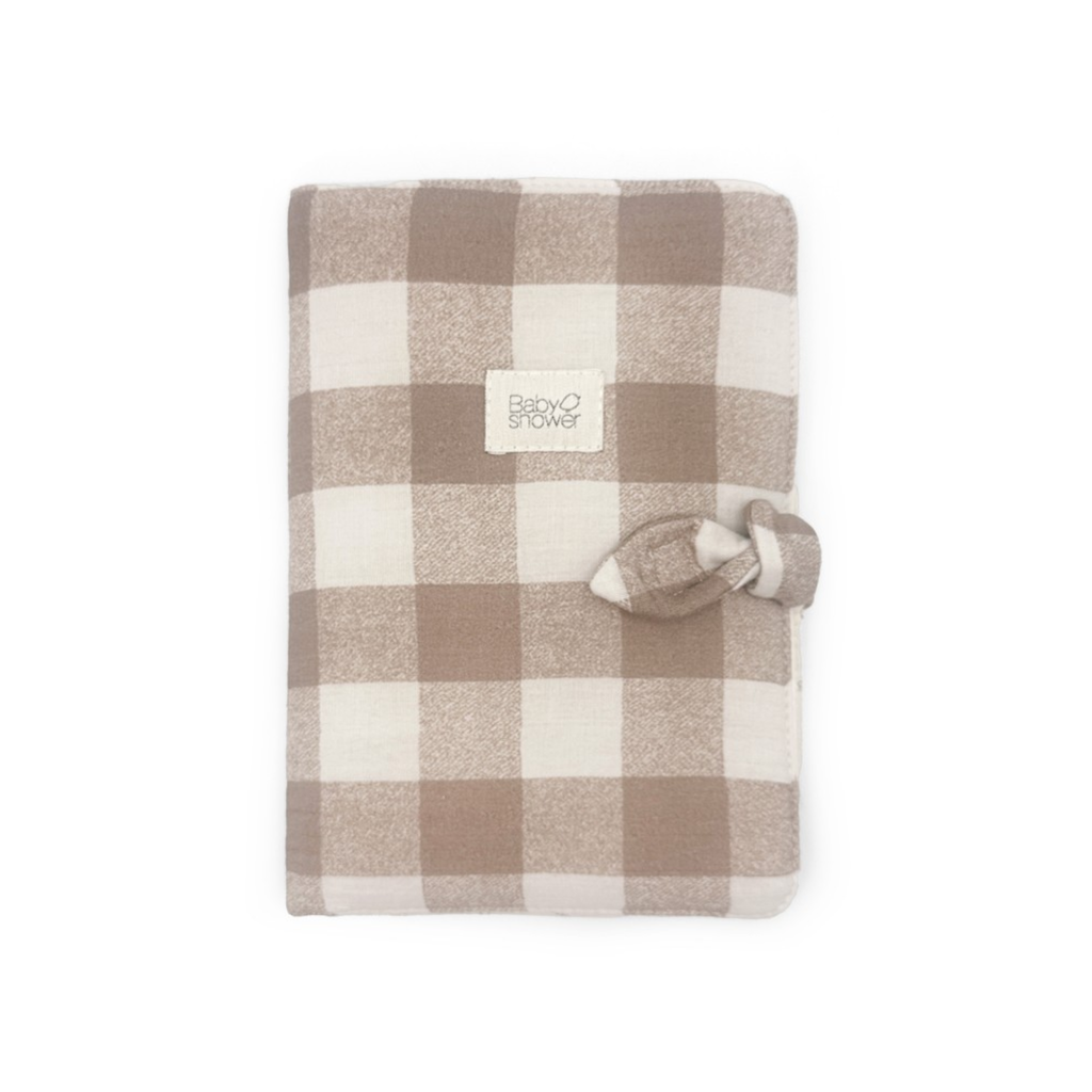 Portadocumentos bebé Knot Vichy Caramel