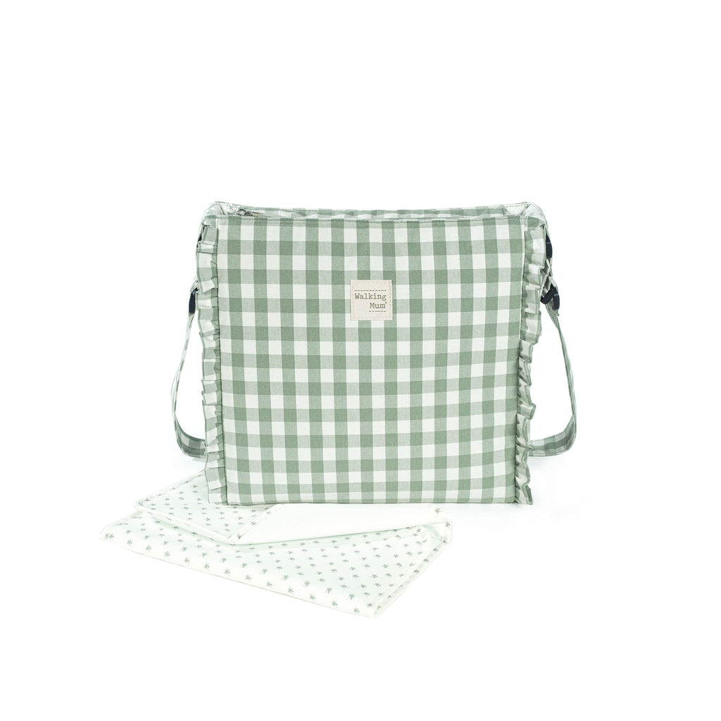 Bolsa Canastilla Remy Vichy Verde | Walking Mum