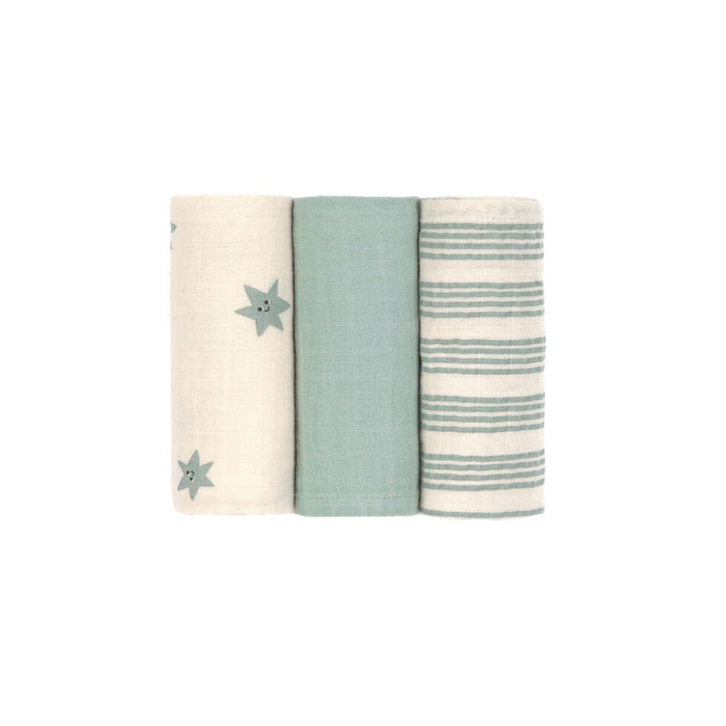 Muselina bebé Tiny Team Lilac – 60 × 60 cm · Lässig