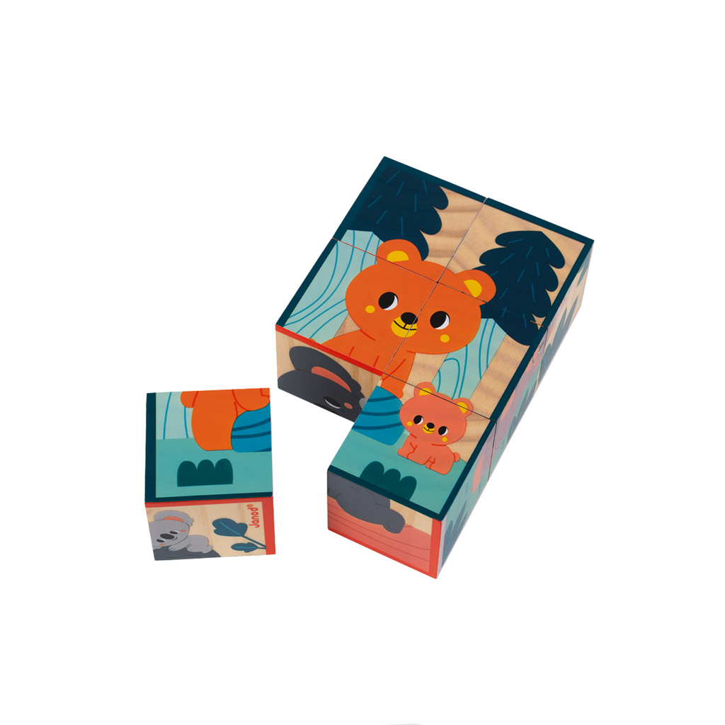 6 Cubos de Madera – Animales