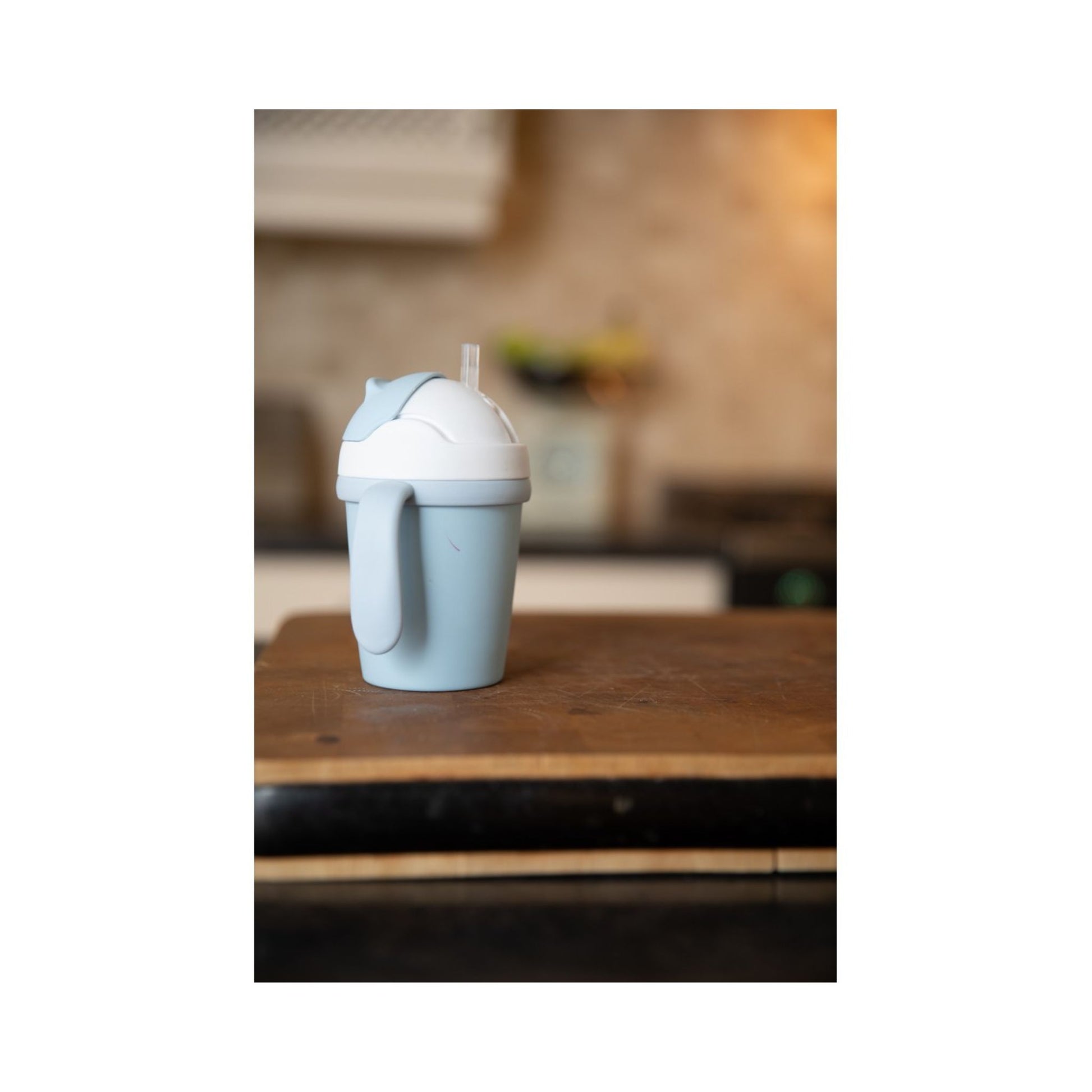 Vaso con Asas Azul Claro
