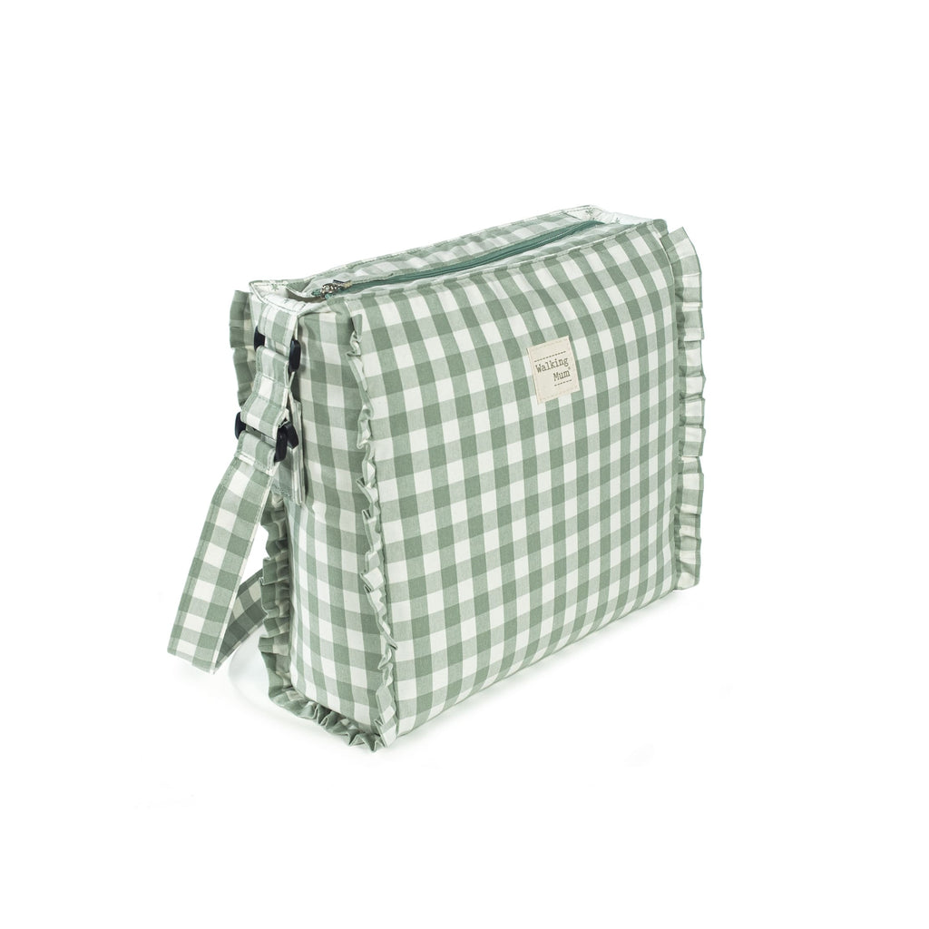 Bolsa Canastilla Remy Vichy Verde | Walking Mum