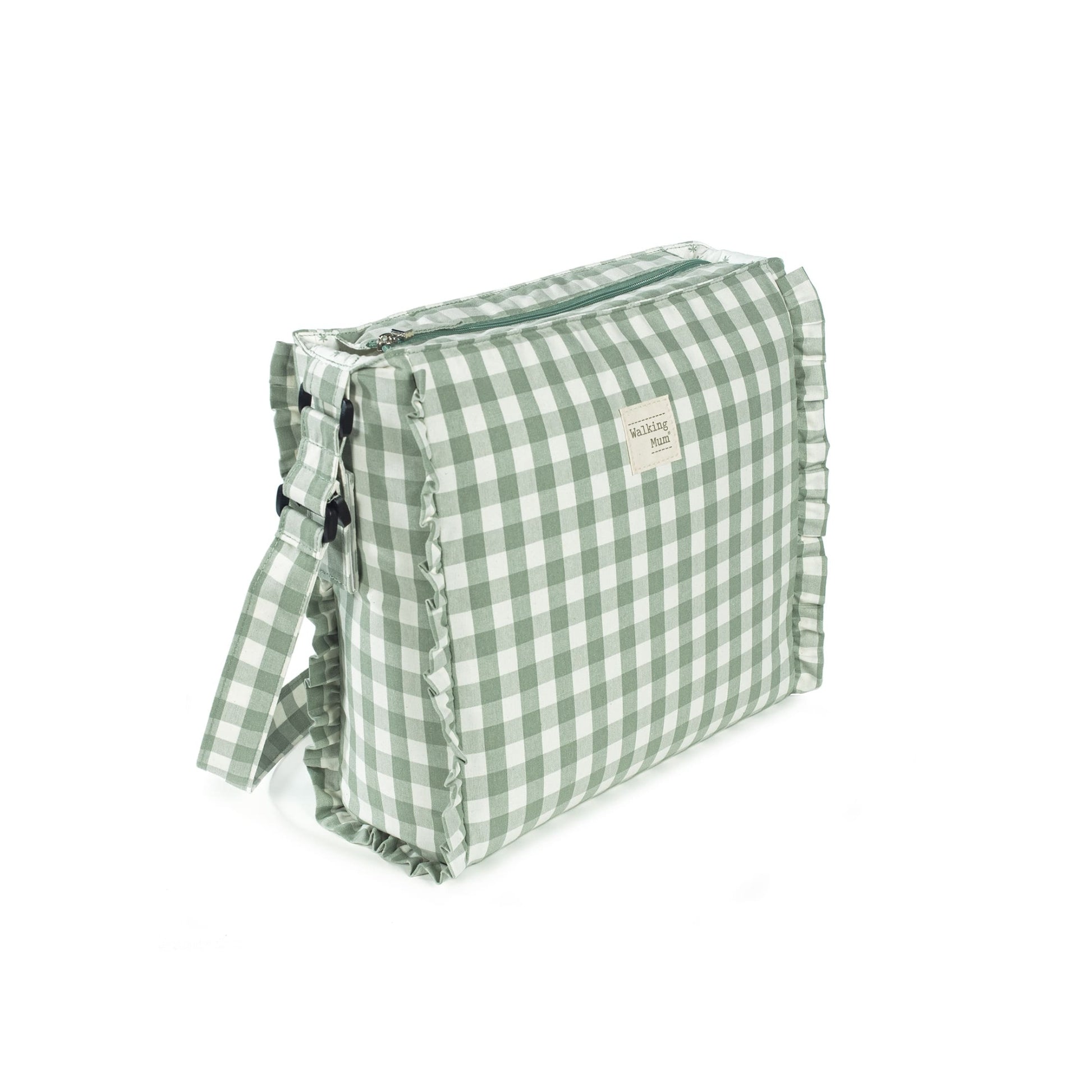 Bolsa Canastilla Remy Vichy Verde | Walking Mum