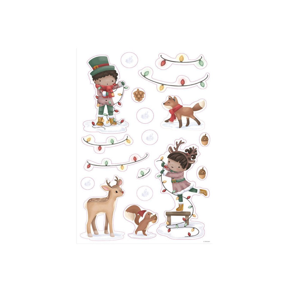 Pegatinas para Ventana Árbol de Navidad Little Dutch