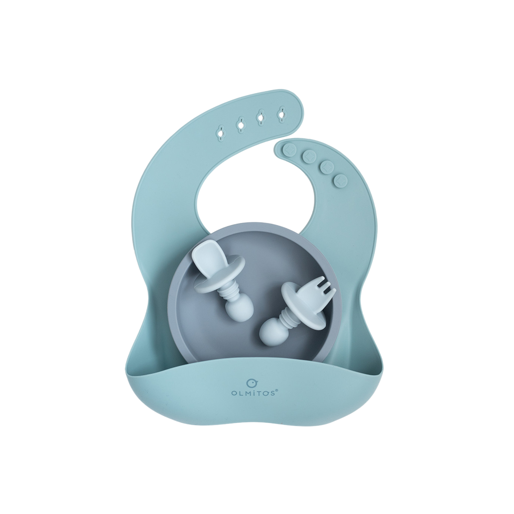 Vajilla de silicona para bebé 4 piezas – Olmitos