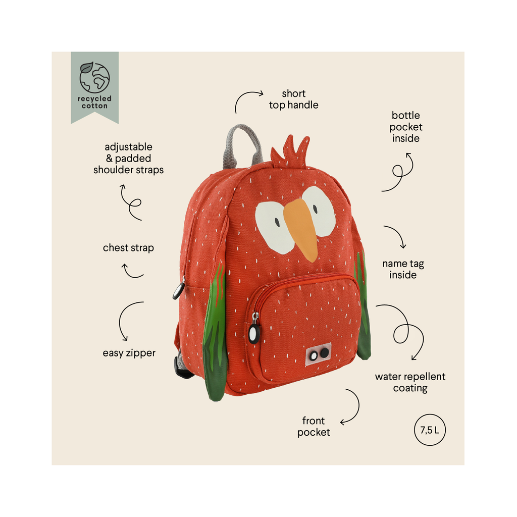 Mochila infantil Mr. Parrot