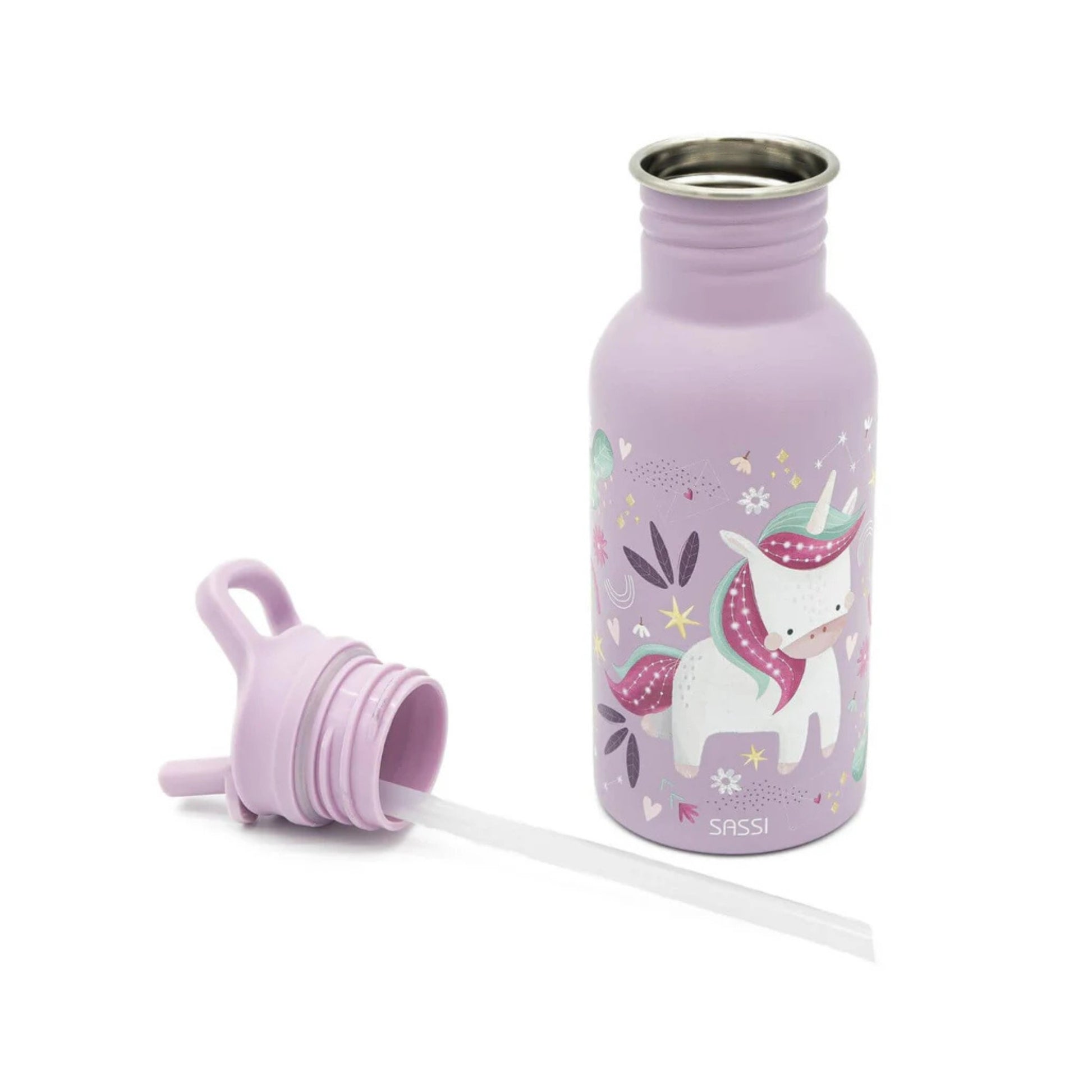 Botella Acero Inoxidable 500ml – Unicornio | Sassi