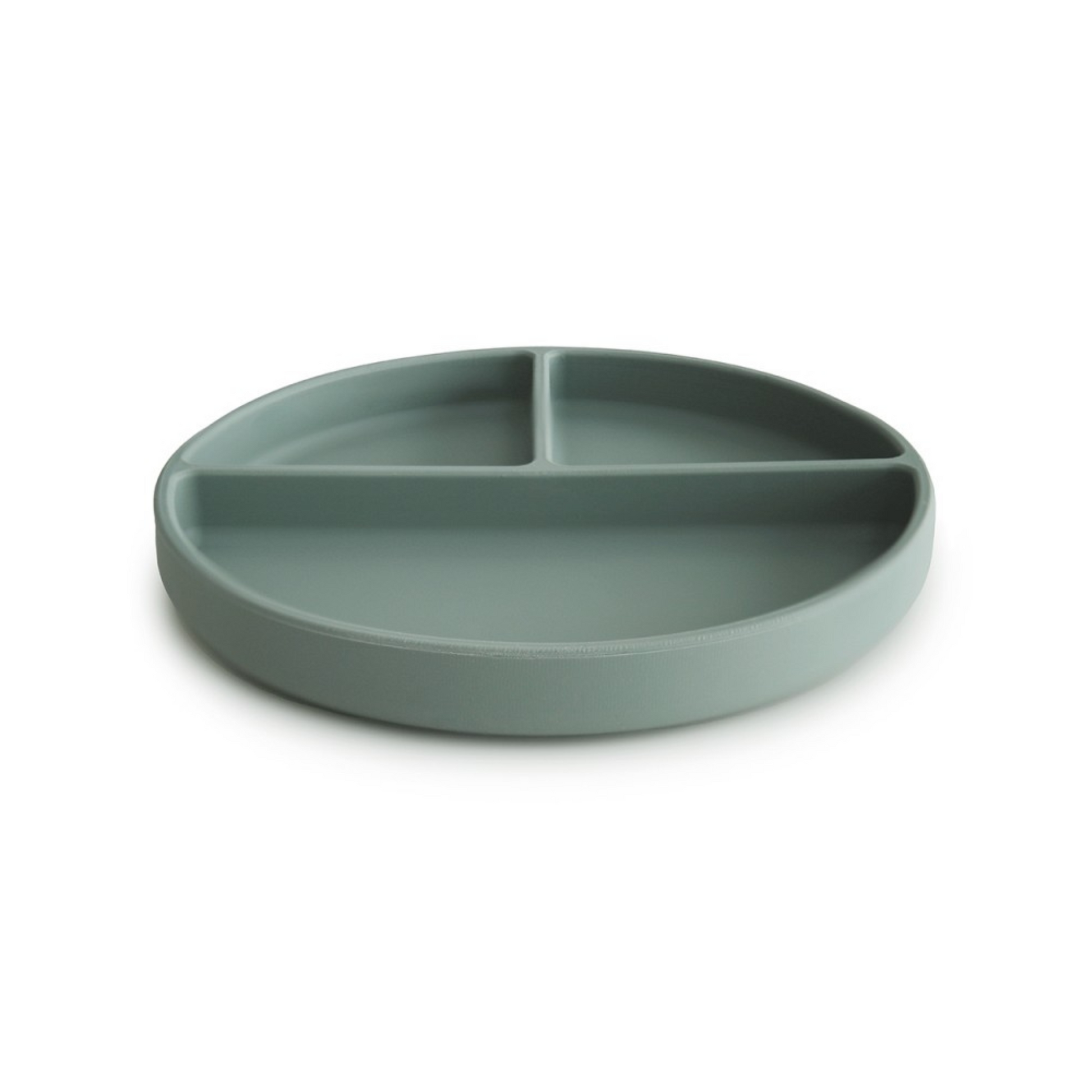 Plato Ventosa con Compartimentos Solid Cambridge Blue – Mushie