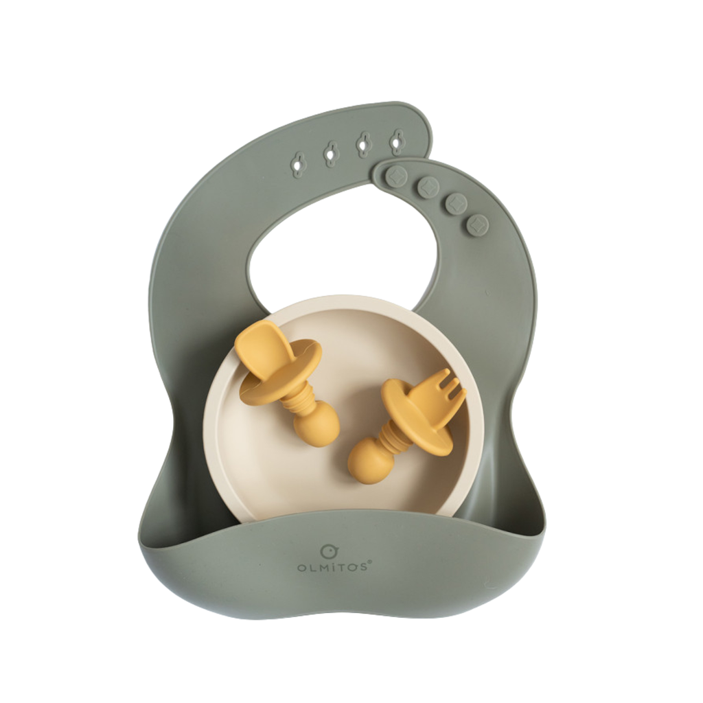 Vajilla de silicona para bebé 4 piezas – Olmitos