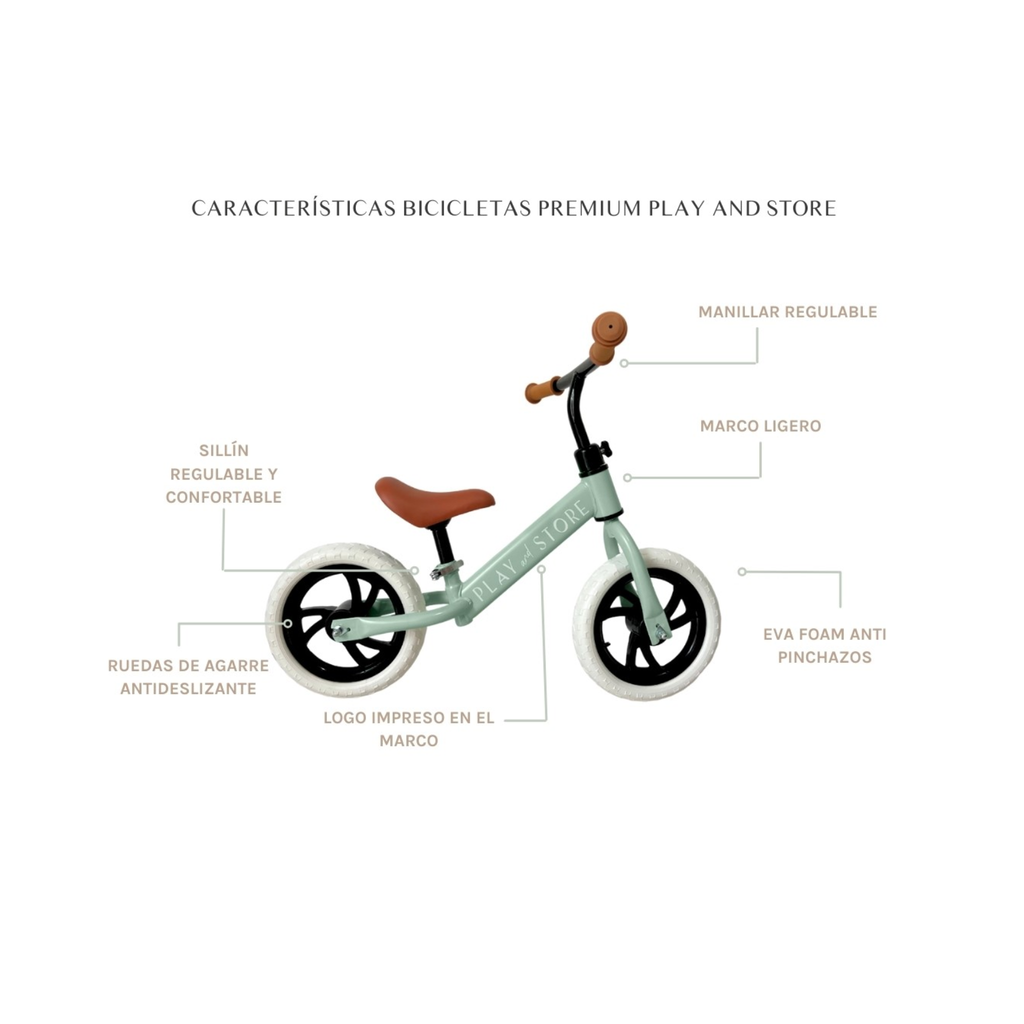Bici de Equilibrio Play and Store – Rosa