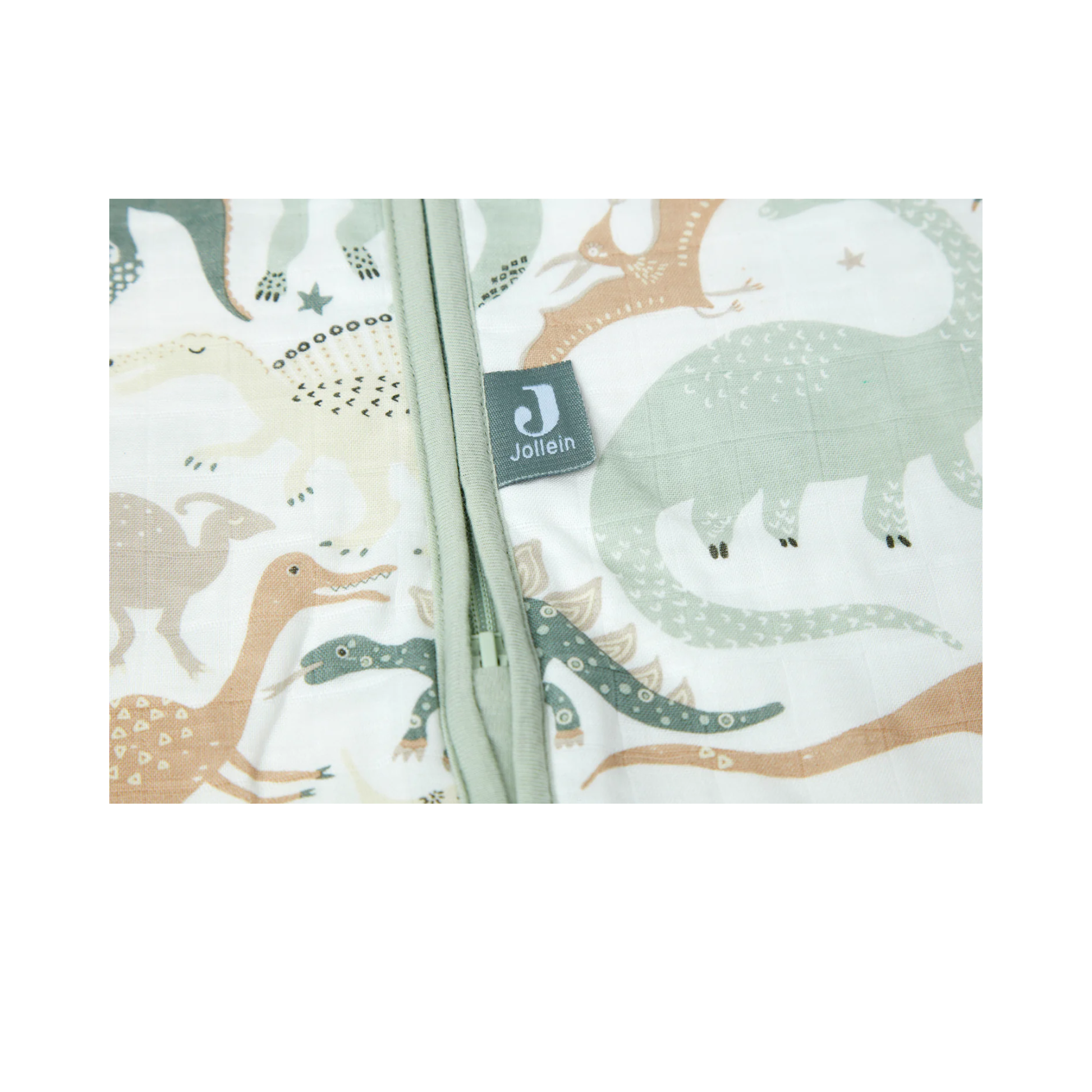 Saco de dormir  de muselina – Dino (TOG 0.5) · 110 cm
