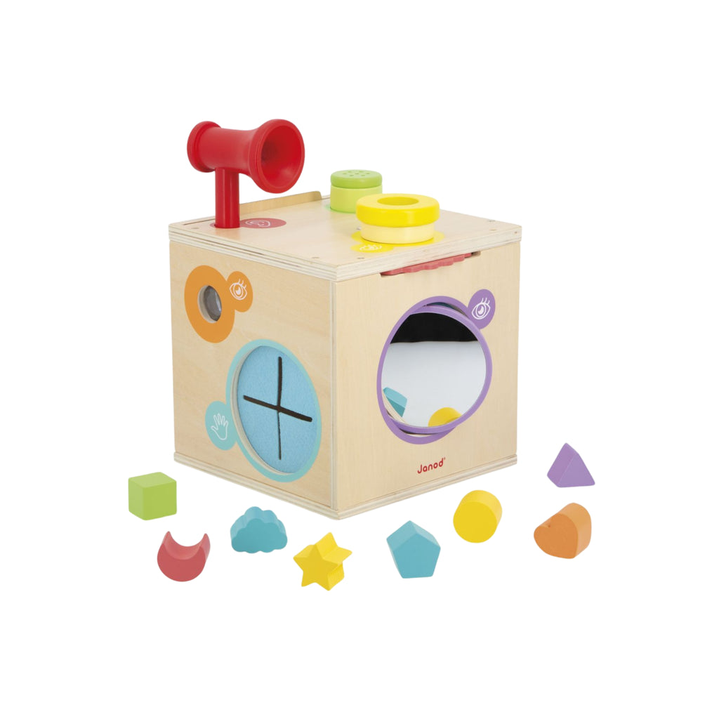 Caja Sensorial de Madera – Juego Sensorial 5 Sentidos |