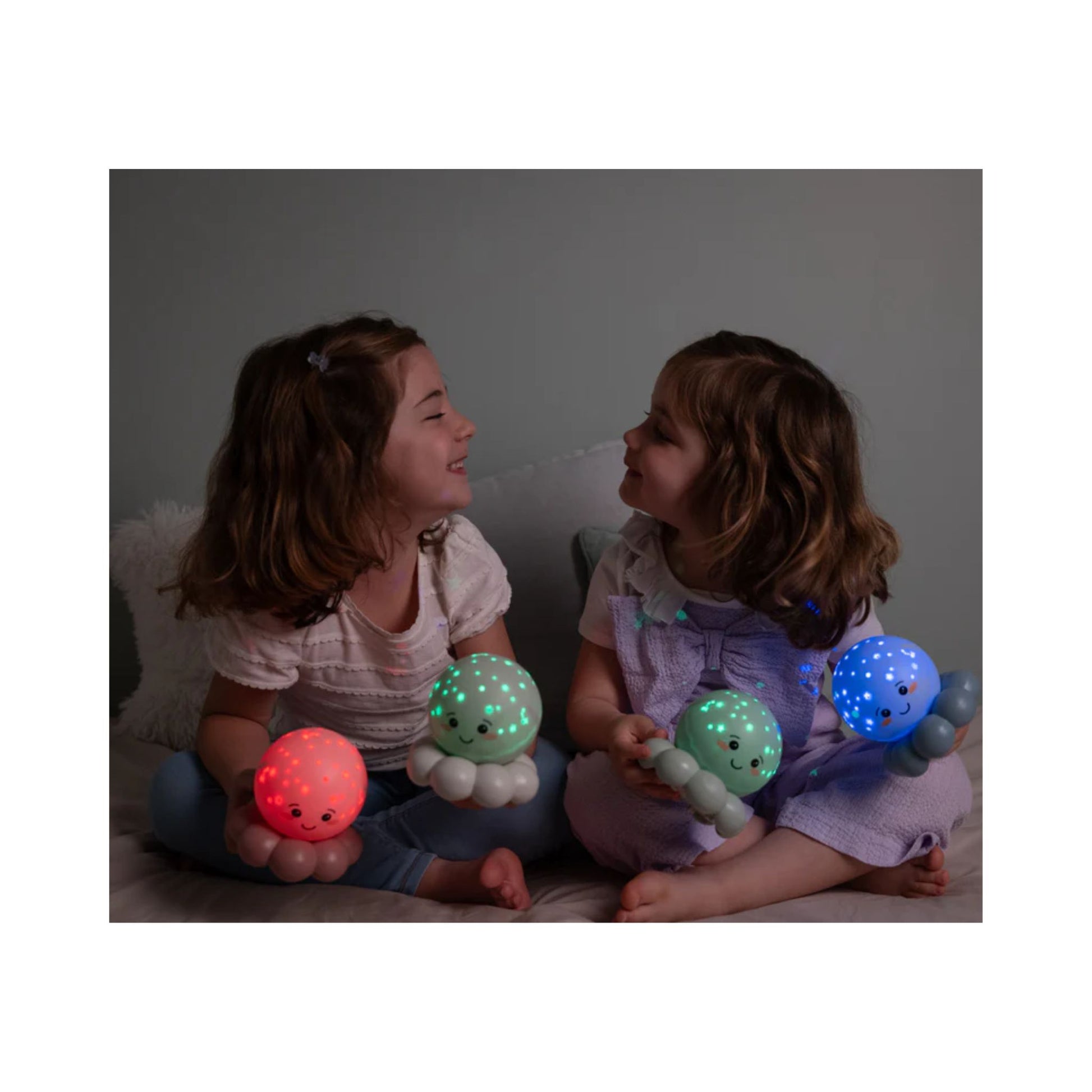 Twinkles To Go Octo™ Verde Pastel – Luz Nocturna Portátil