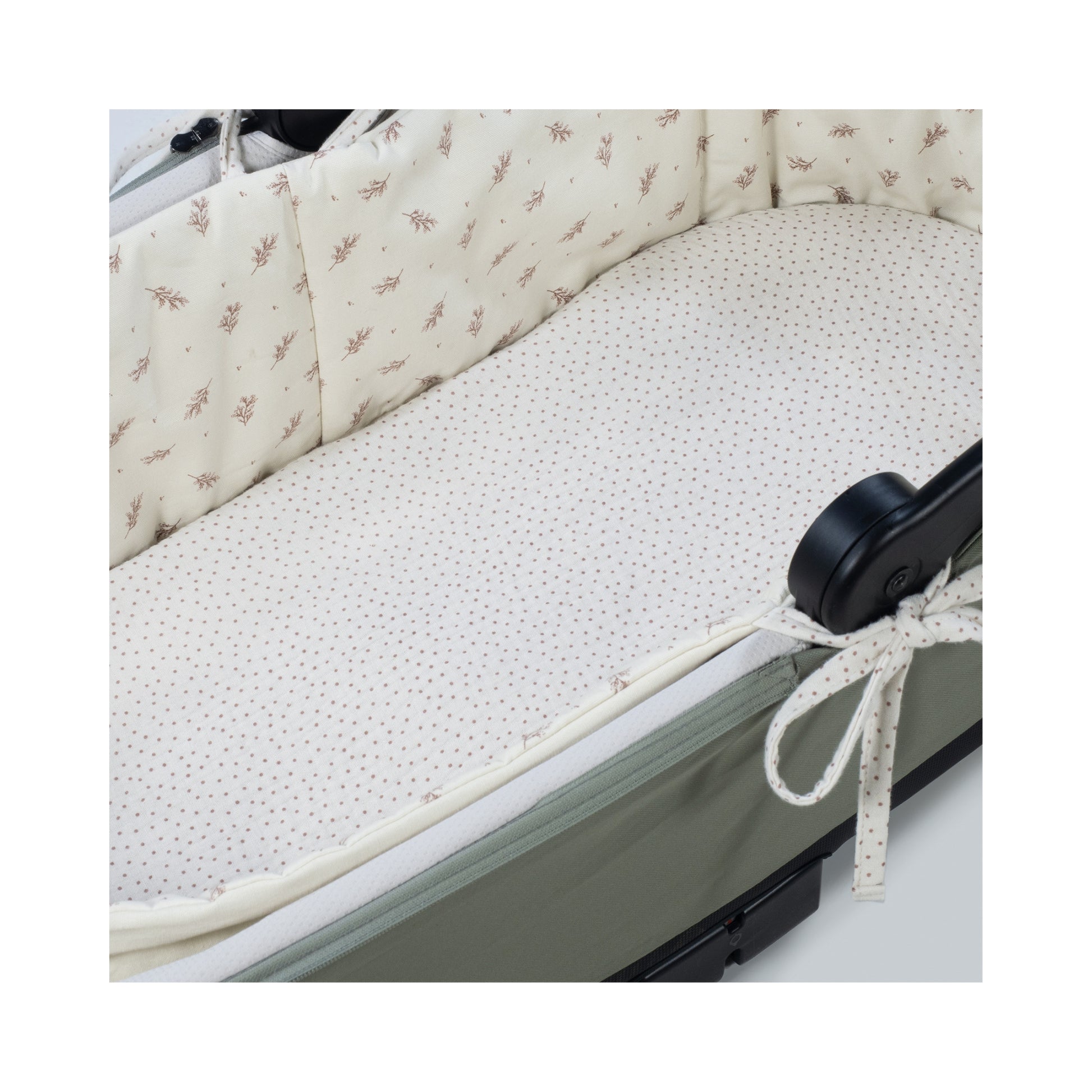 Cubre Cuco con Varillas + Sábana Ajustable Mimosa Rosa | Walking Mum