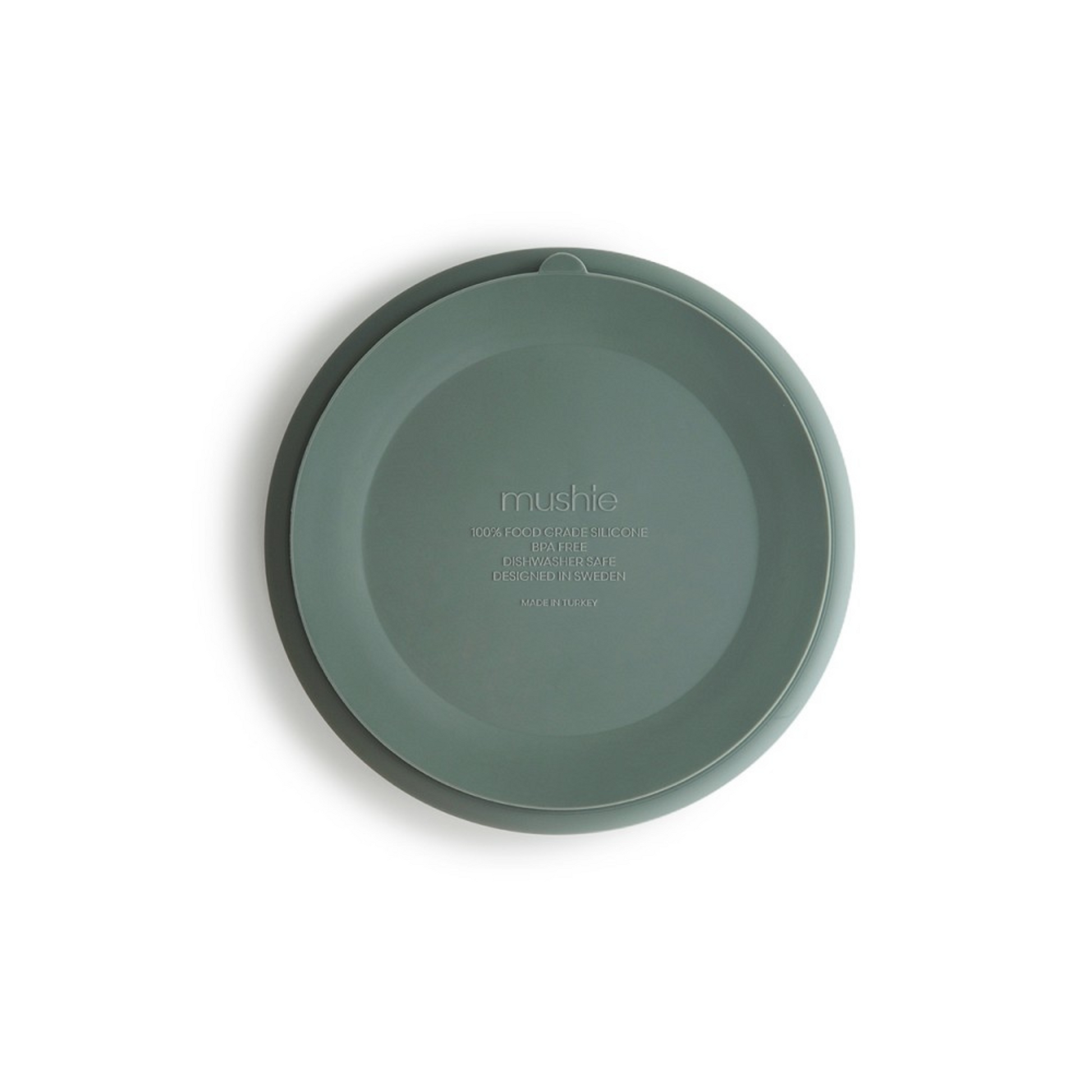 Plato Ventosa con Compartimentos Solid Cambridge Blue – Mushie
