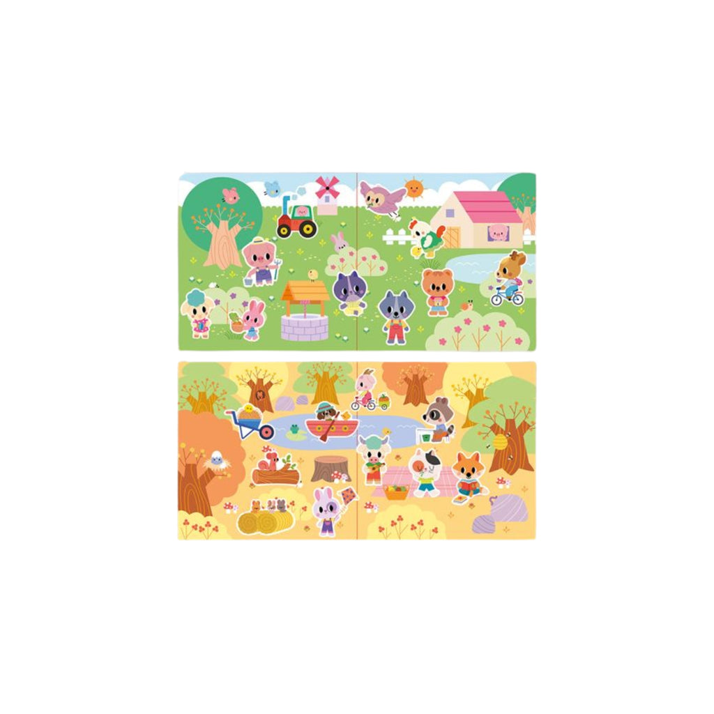 Pegatinas Gruesas Reposicionables – Granja y Bosque