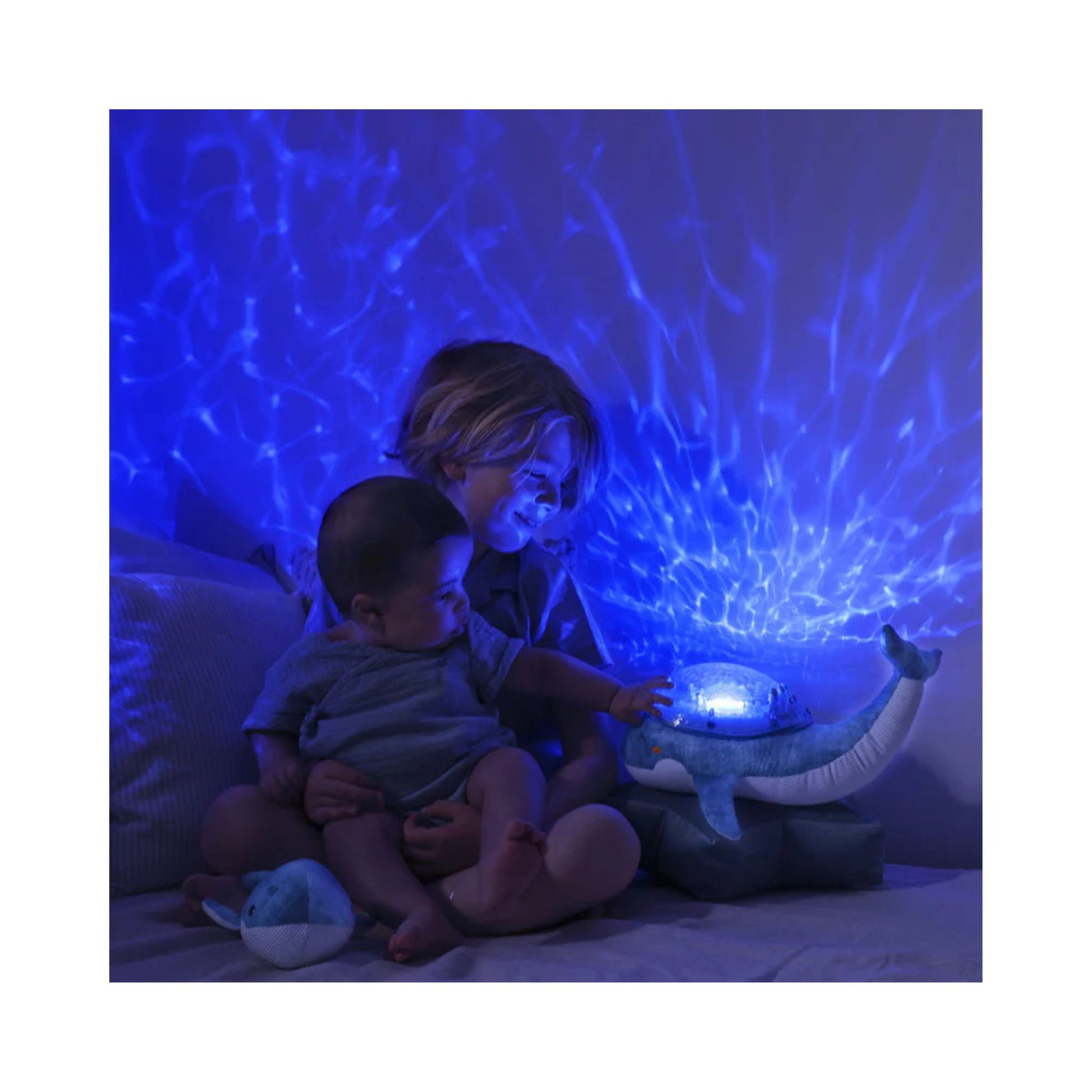 Tranquil Whale™ Family - azul| Luz Nocturna + Sonido Relajante