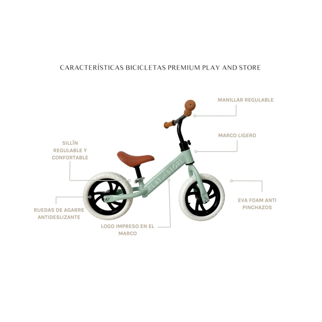 Bici de Equilibrio Play and Store – Green