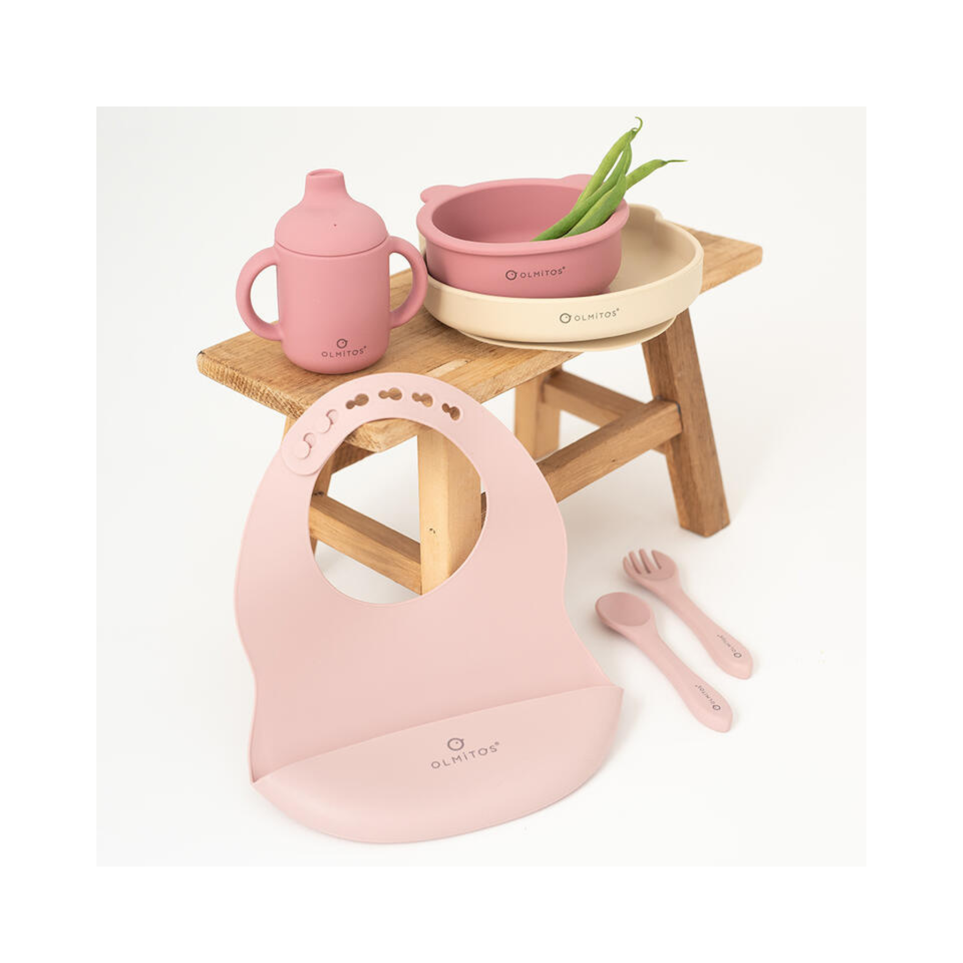 Vajilla 7 Piezas Rosa de Silicona – Olmitos