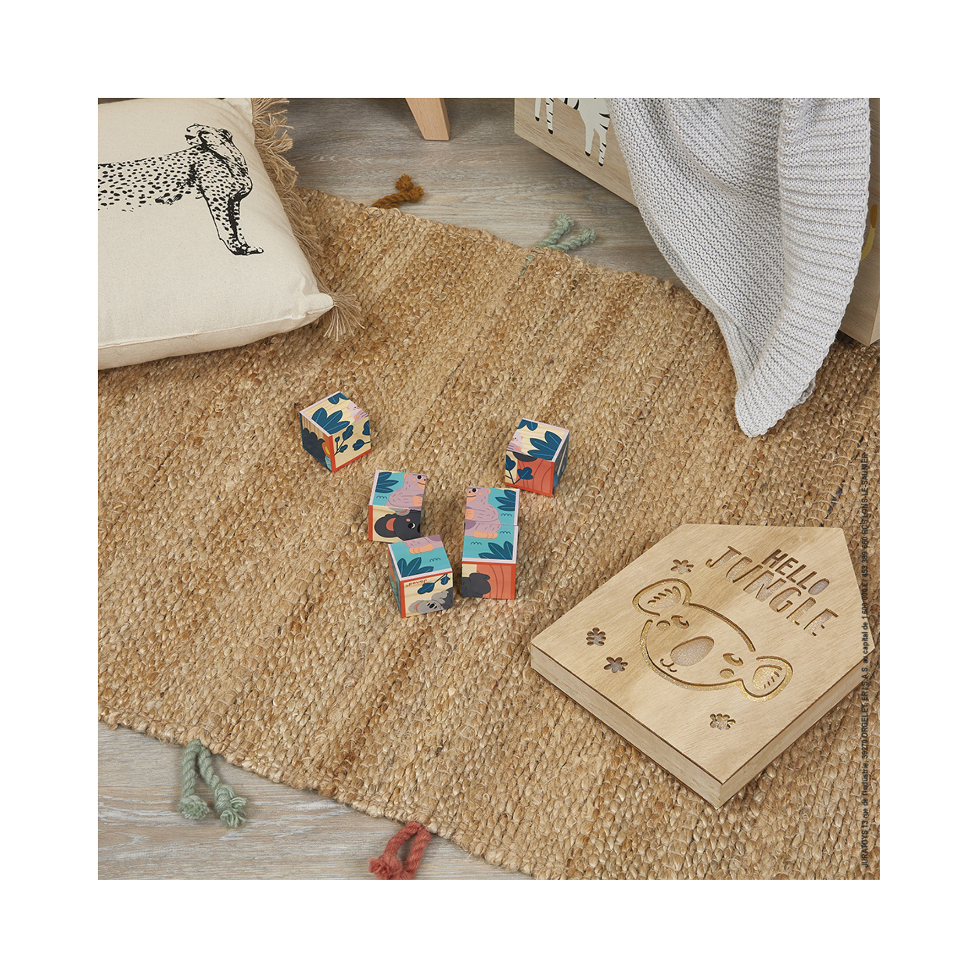 6 Cubos de Madera – Animales