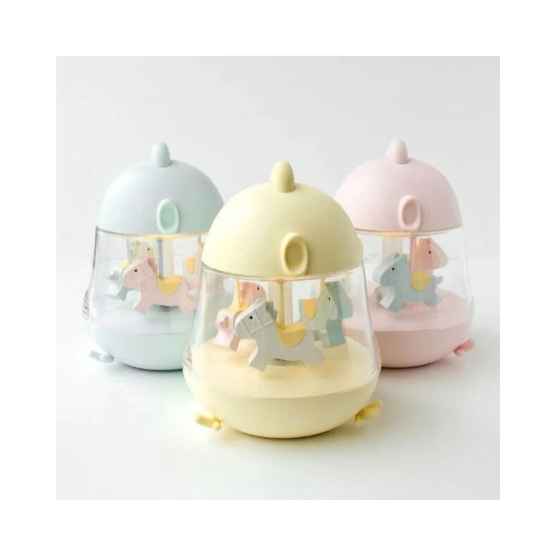 Caja de Música Carrusel con Lámpara