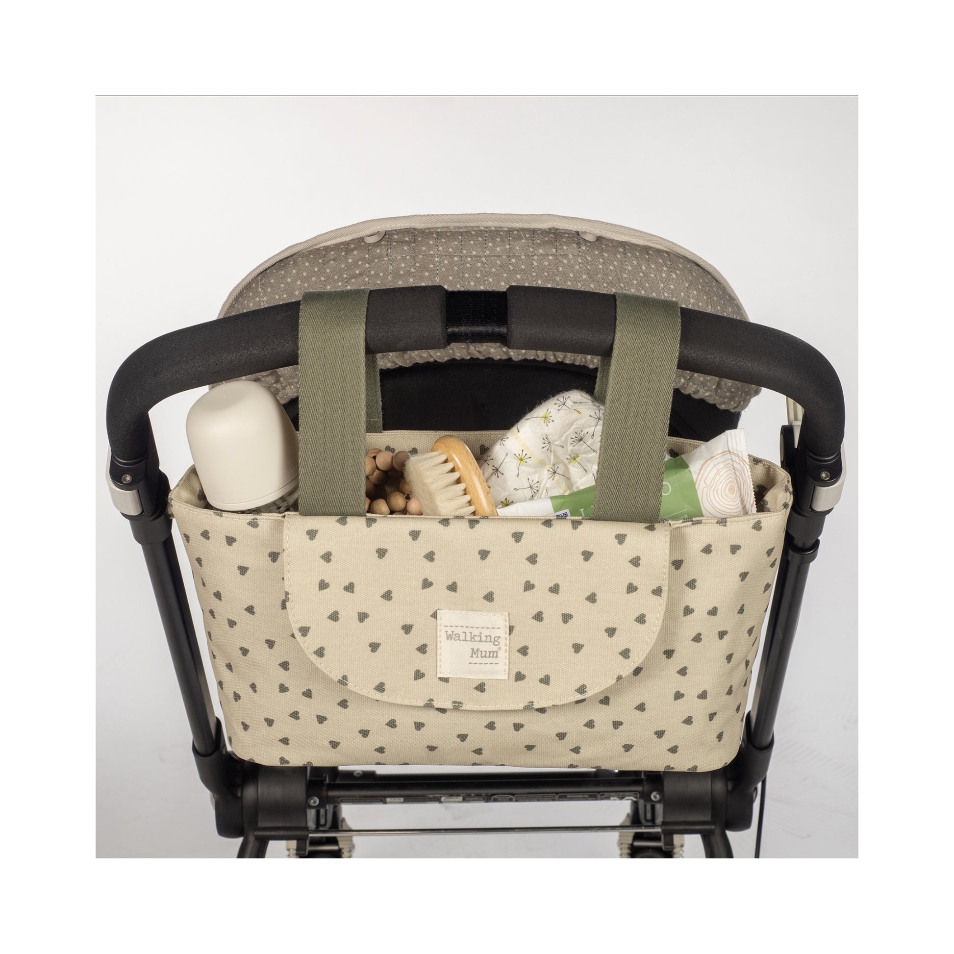 Bolso Organizador Poppy Musgo | Walking Mum