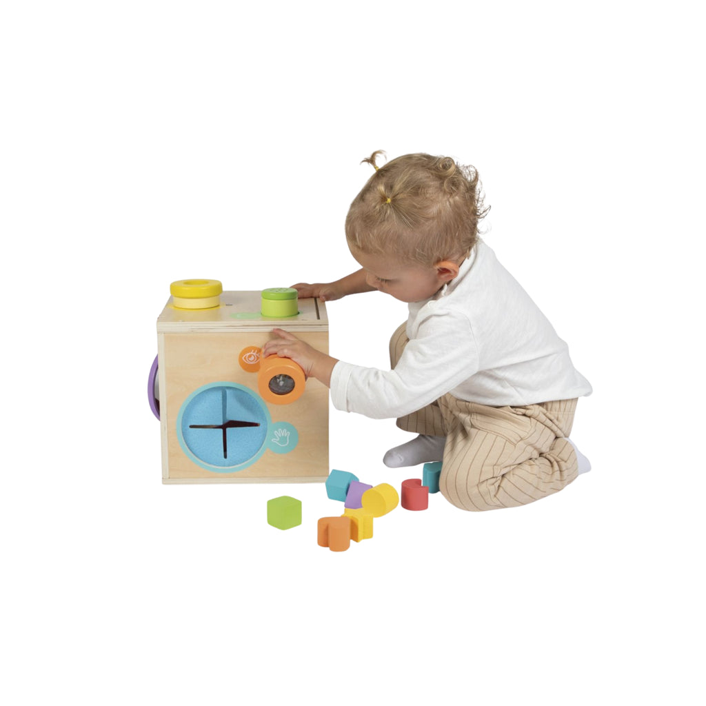 Caja Sensorial de Madera – Juego Sensorial 5 Sentidos |