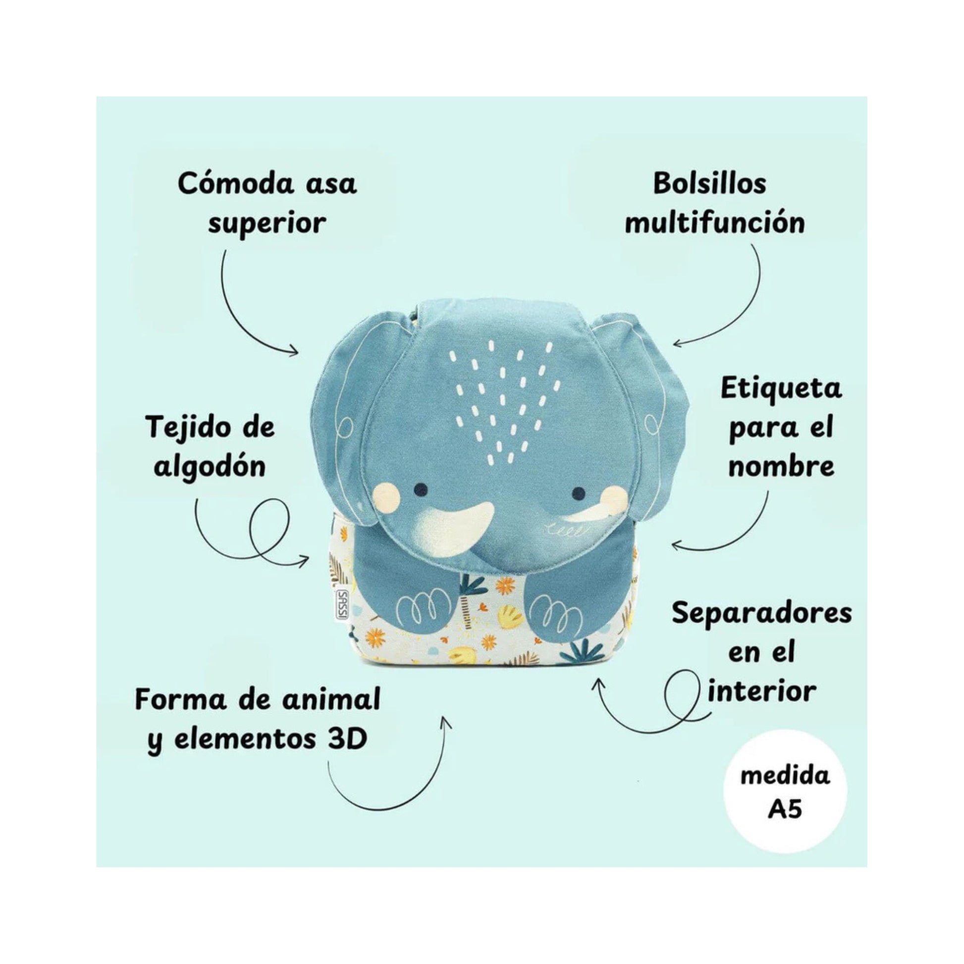 Mini Mochila Elefante – Sassi