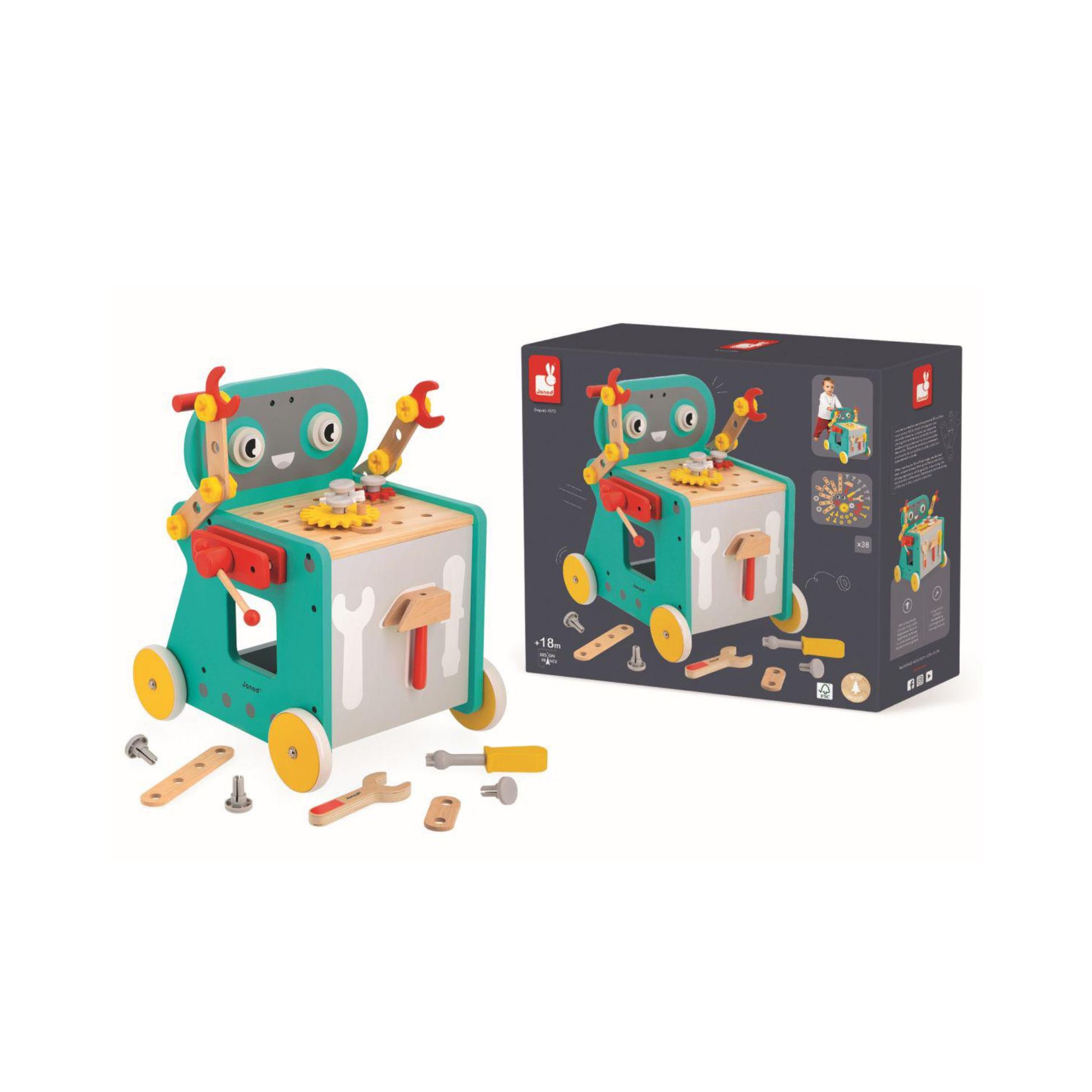 Carro Robot Brico’Kids Janod