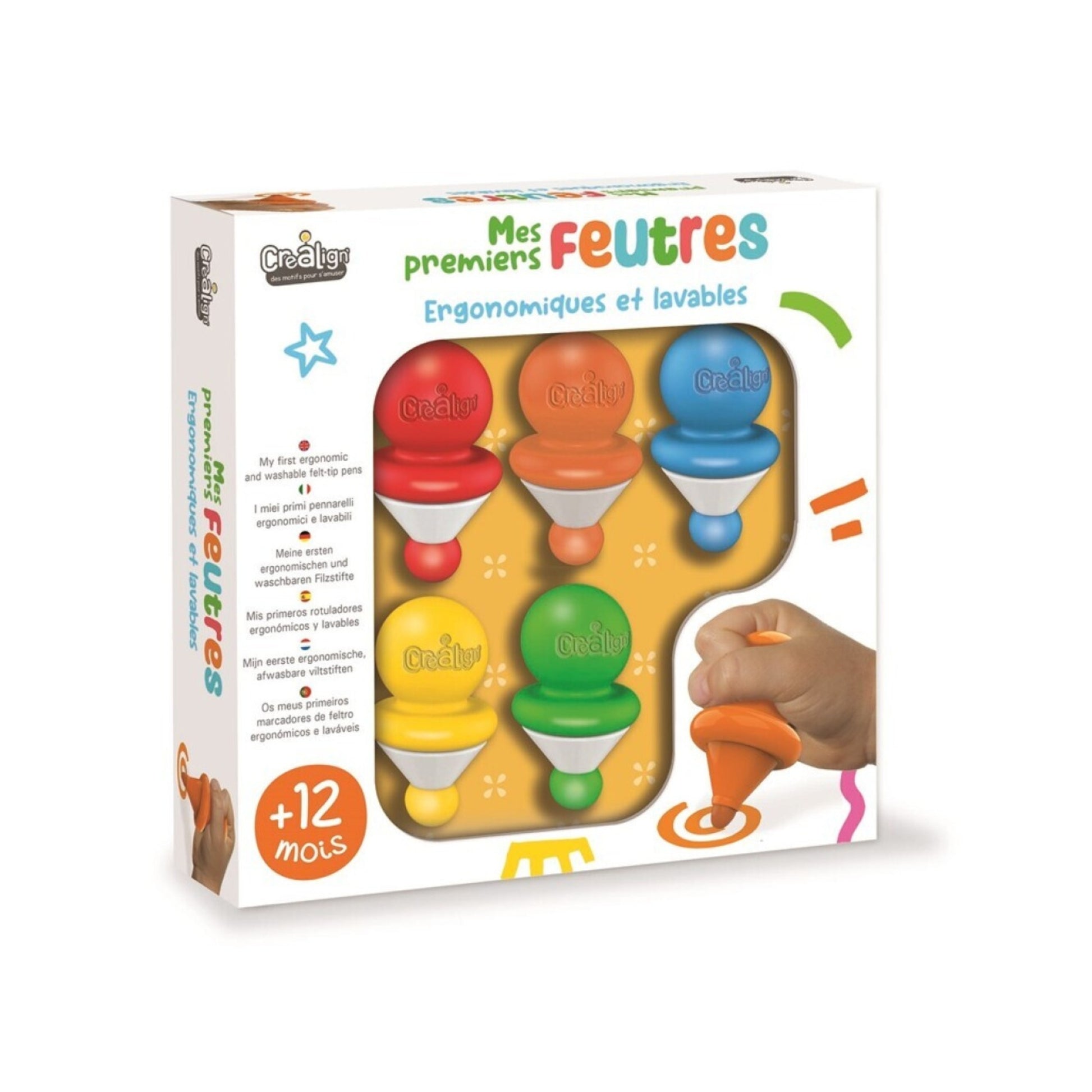 Mis Primeros Rotuladores – Set de 5 colores lavables