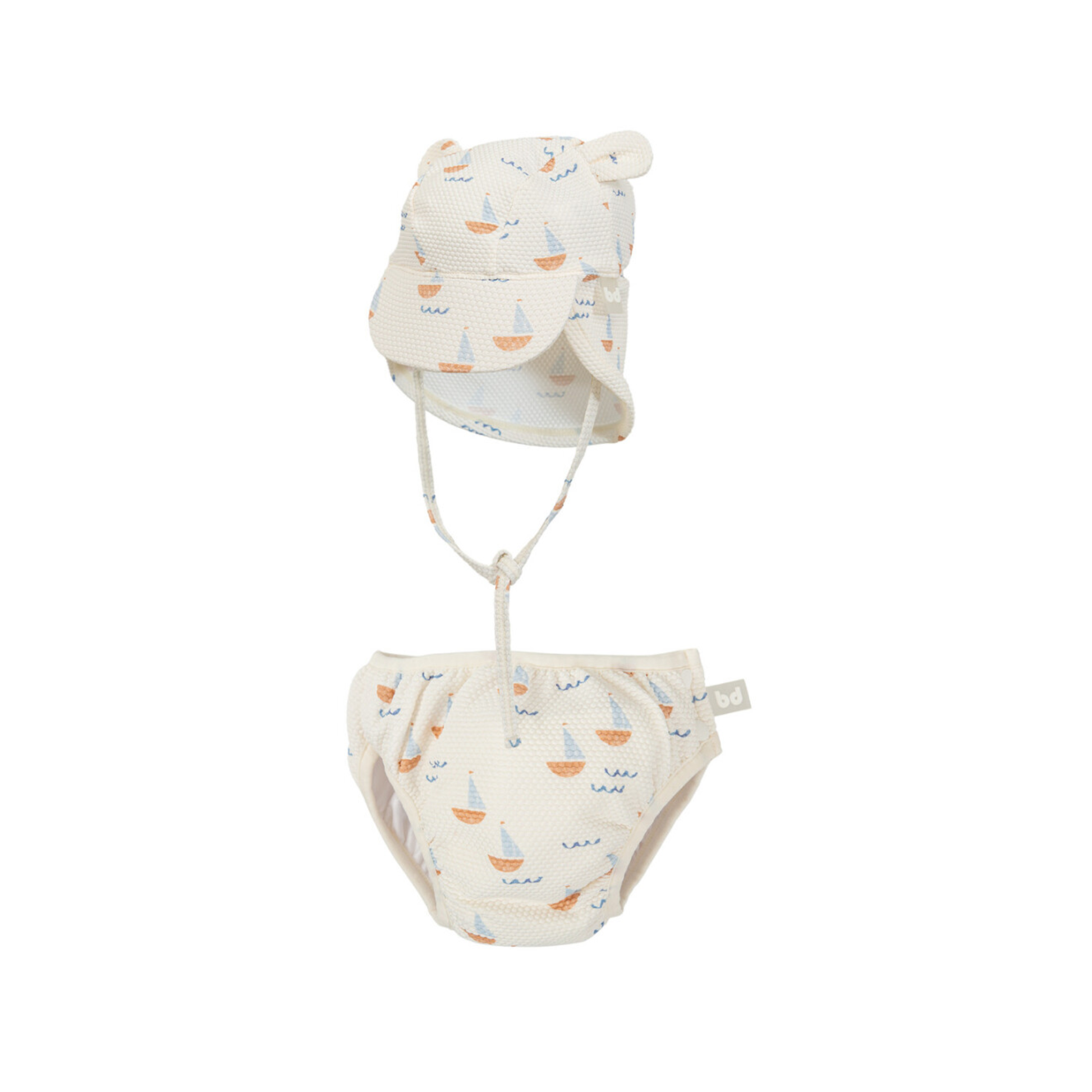 Conjunto bañador pañal + gorra UPF 50+ (3-12 meses)