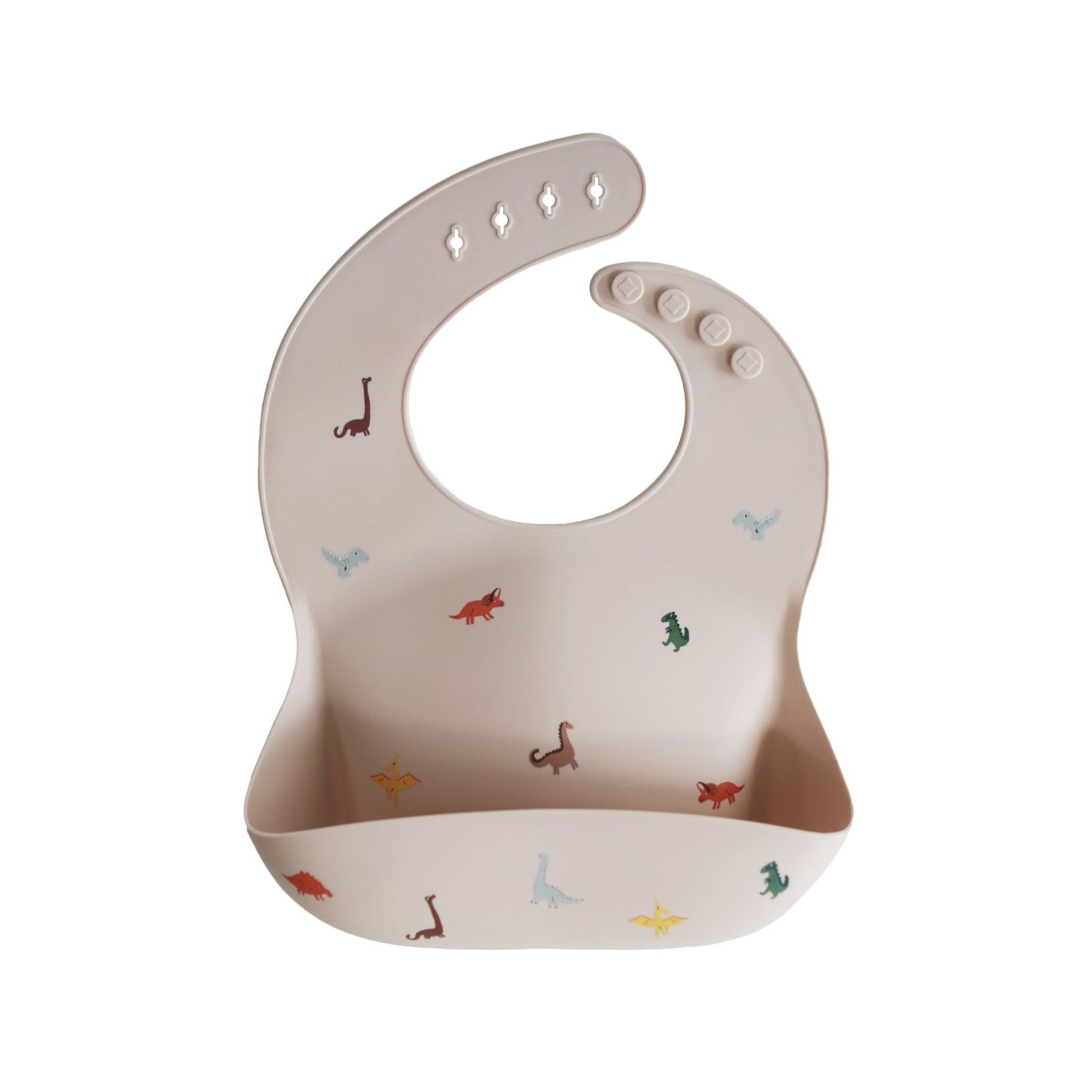 Babero Silicona Print Dinosaurs – Mushie